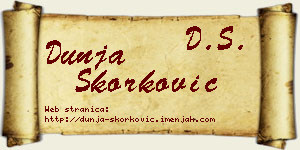 Dunja Skorković vizit kartica